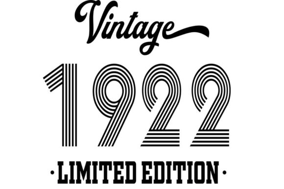Download Vintage Since 1922 Svg, 100  Birthday - 1922 Collection