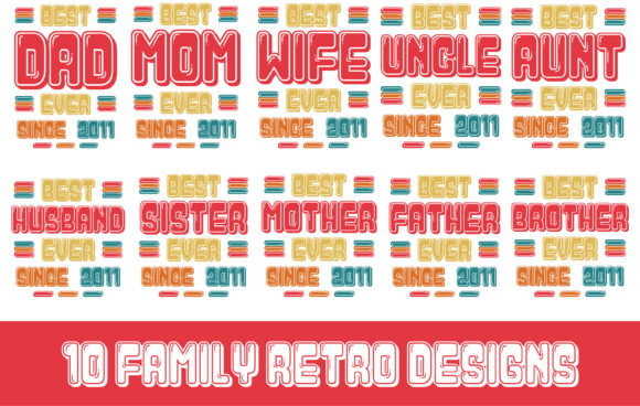 Download 10 Family Retro Designs - 2011 - Retro designs Collection