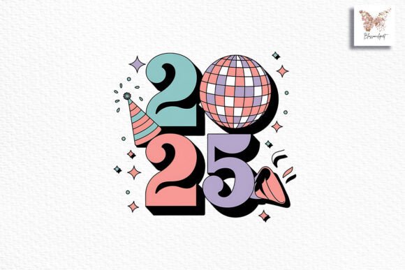 Download 2025 New Year PNG Instant Download - 2025 Collection