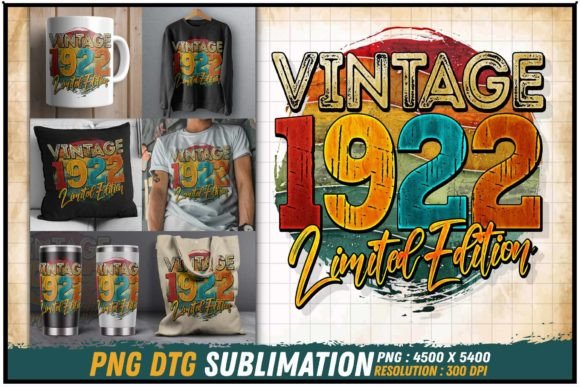 Download Vintage 1922 Limited Edition Retro Round - 1922 Collection
