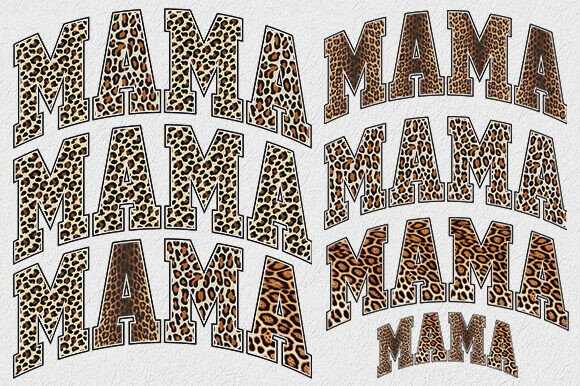 Download Leopard Print Mama PNG Bundle - Print Collection
