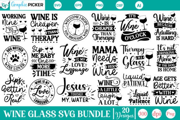 Download Wine Glass SVG Bundle, Wine Quotes SVG - Wine quote Collection